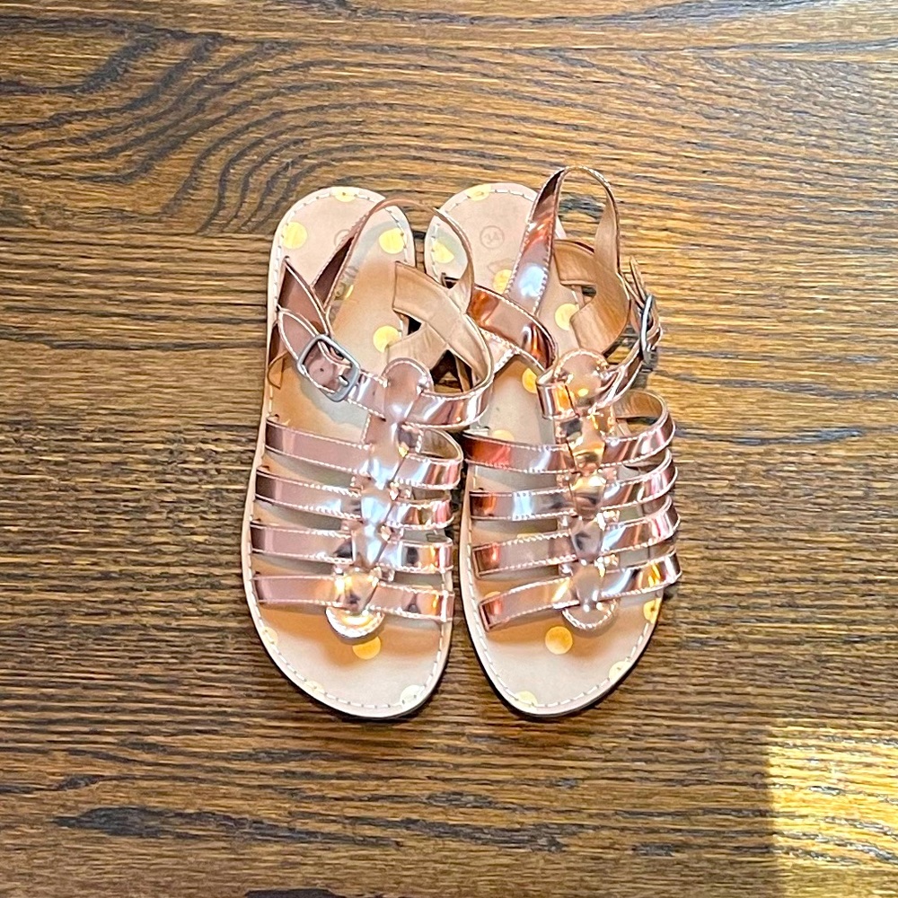 Boden rose gold sandals